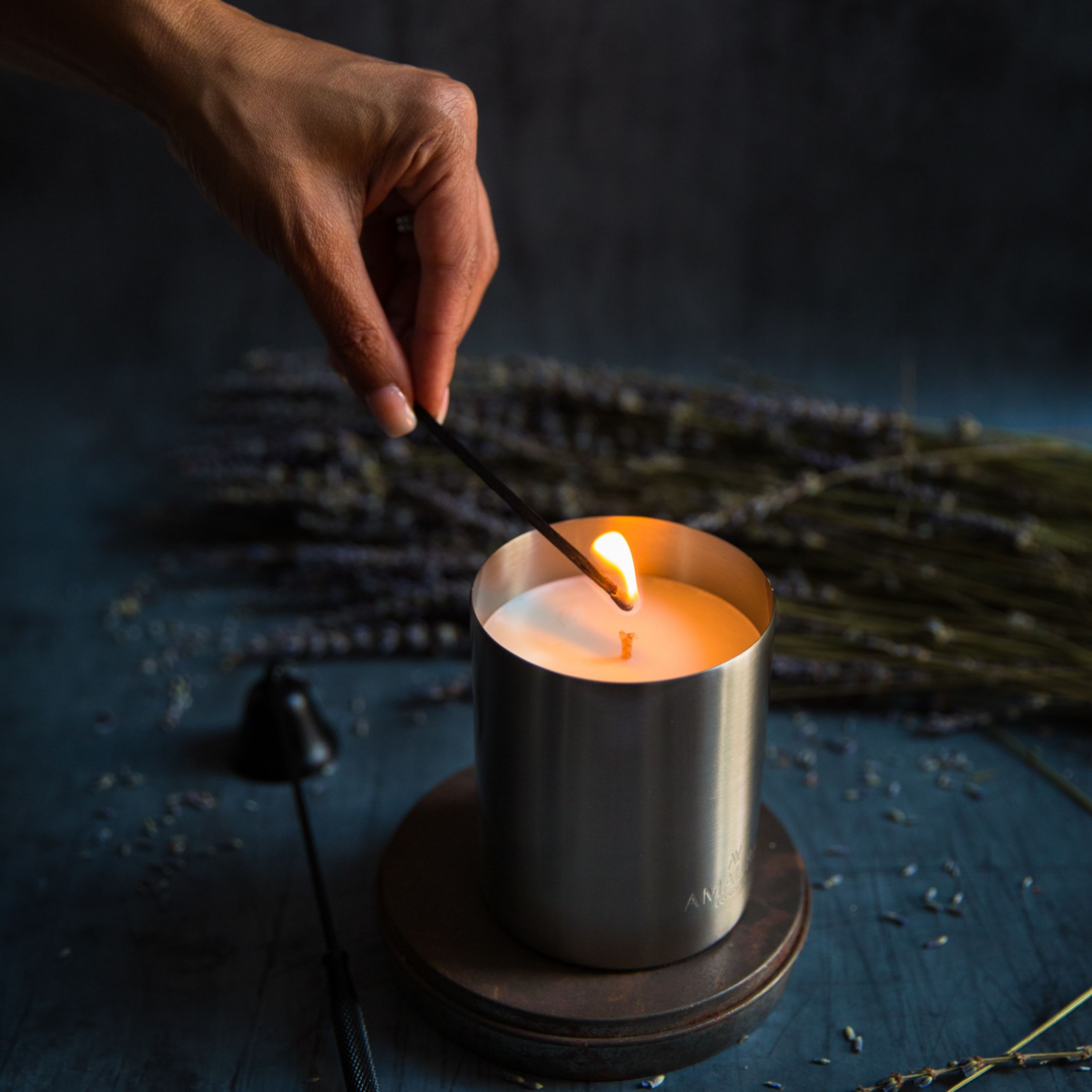Eco-Luxury Scented Metallic Candle